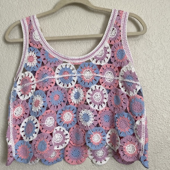 Miss Tian crochet midi crop top - Picture 5 of 7